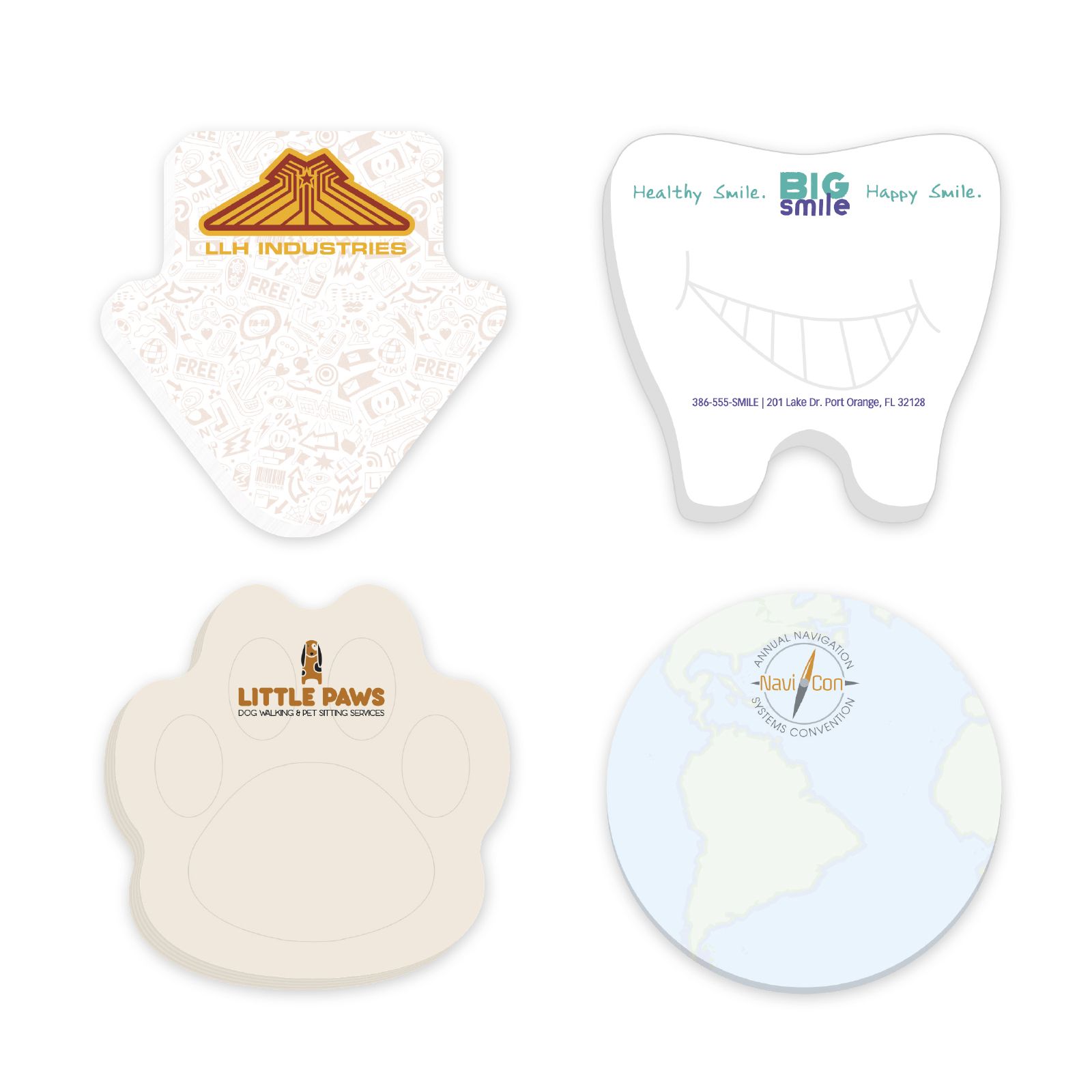 SouvenirÂ® 3" x 3" Die Cut Sticky Noteâ„¢, 50 sheet